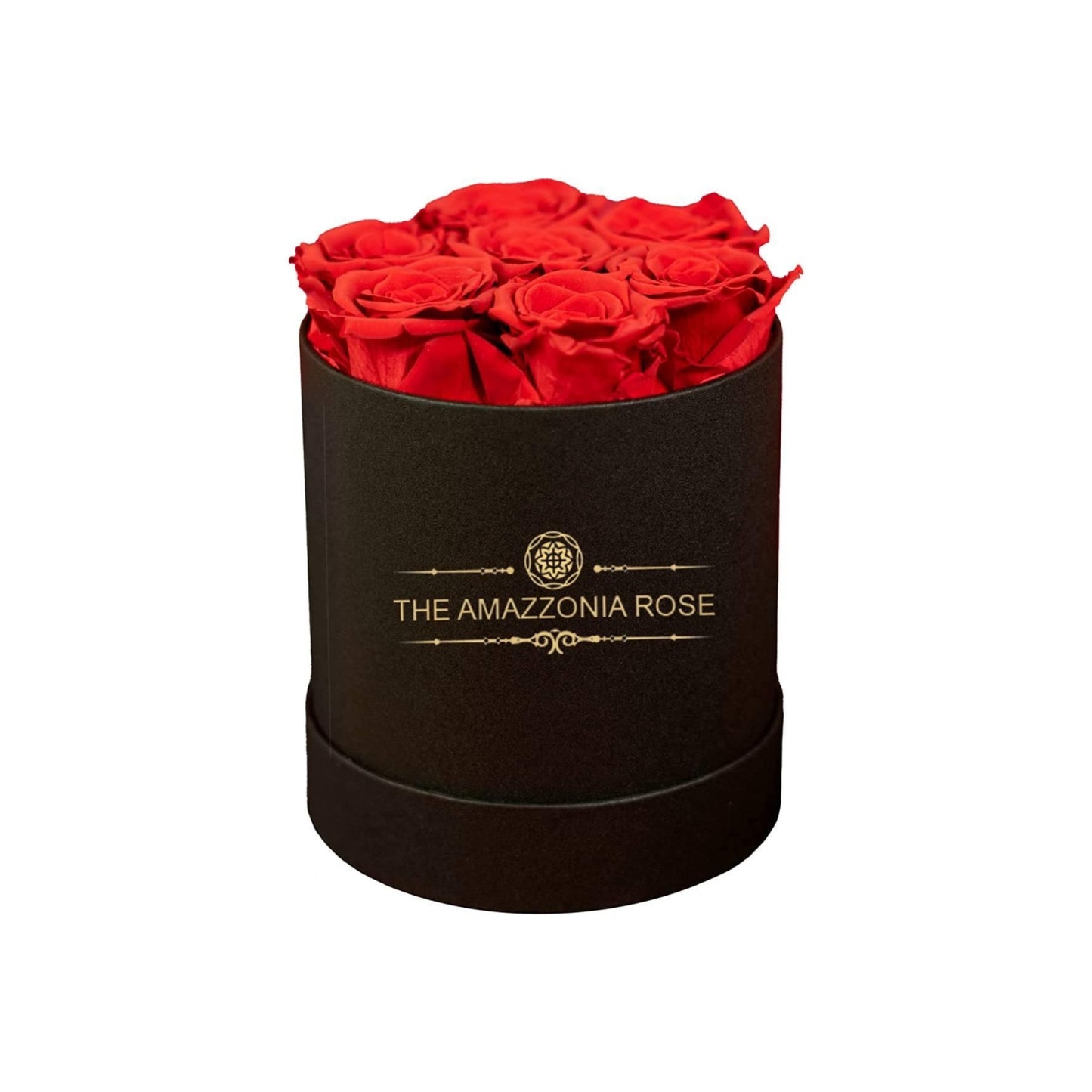 Amazzonia Bouquet 7 Rose Stabilizzate Lunga Durata Cofanetto D'amore - Rosse