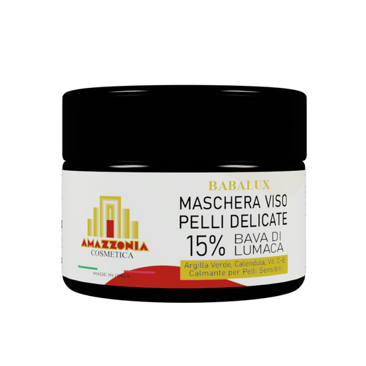 Amazzonia Babalux Maschera Viso Pelli Delicate Bava Di Lumaca 15% - 50 Ml